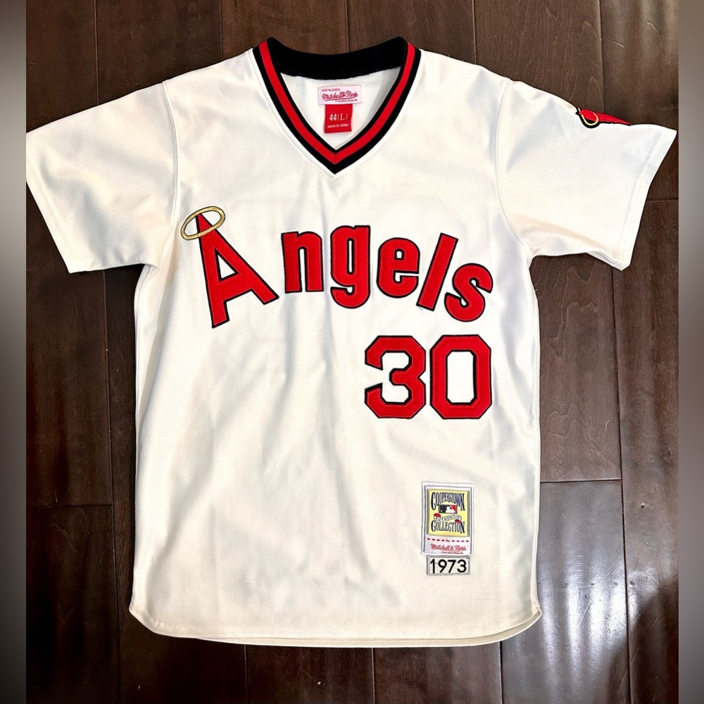 Authentic Anaheim Angels 1973 Nolan Ryan#30-Mitchell And Ness MLB Jersey